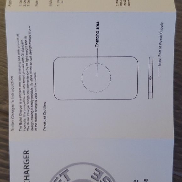 🖤 BULLET CHARGE Wireless Charging Pad - For Smart Phone Qi Standard - NEW - Picture 5 of 11